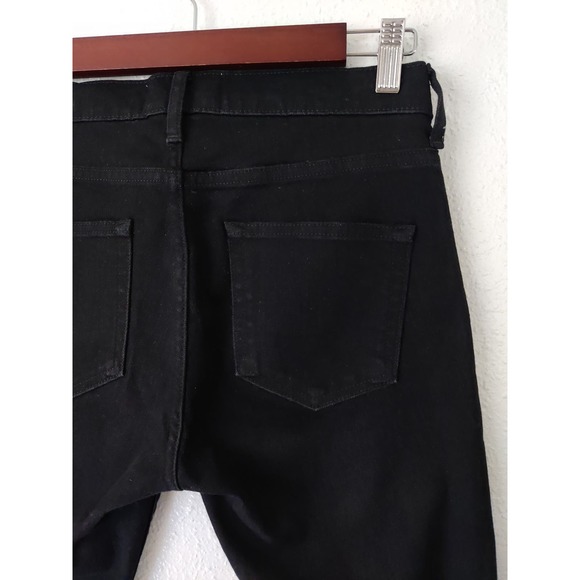 Everlane Womens Black Cotton Blend High Waisted Skinny Ankle Jeans Size 26 - Picture 5 of 7